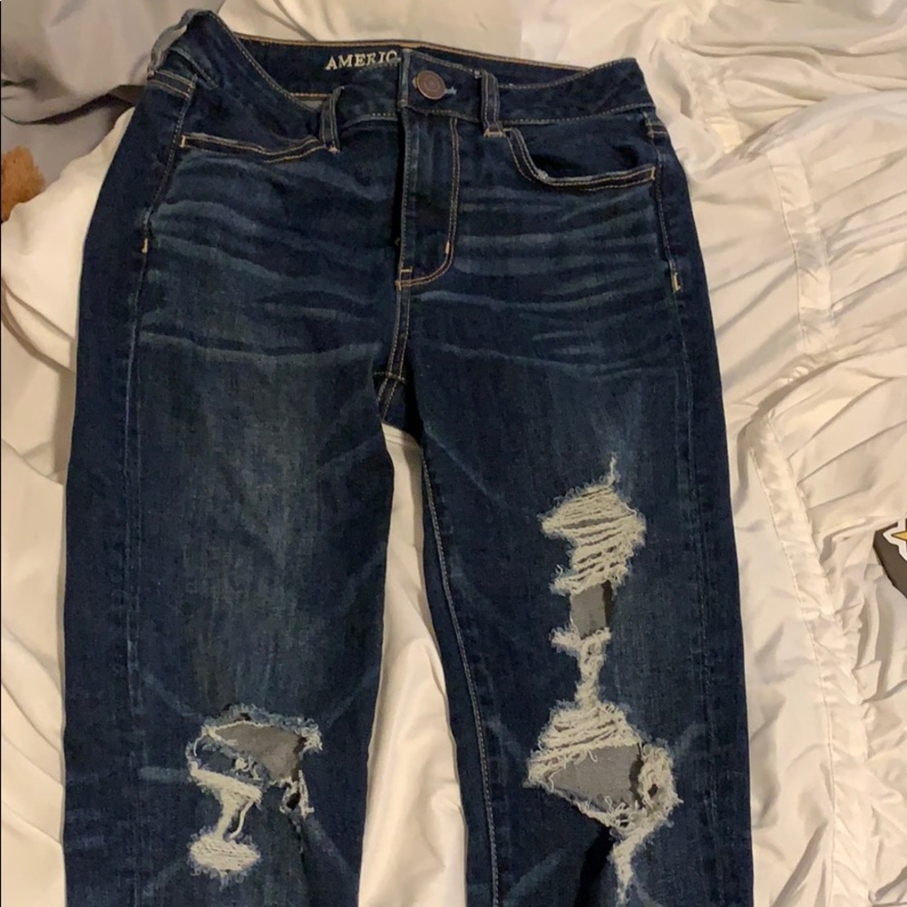 American Eagle Ripped Hi-Rise Jeggings